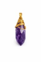 Wire-Wrapped Amethyst Pendant