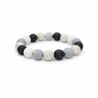 Polymer Clay Textured Bead Bracelet