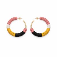 Polymer Clay Statement Hoop Earrings