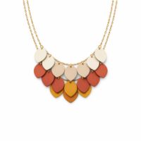 Polymer Clay Layered Petal Necklace