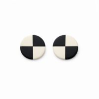 Polymer Clay Checkerboard Studs