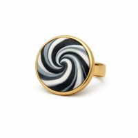 Polymer Clay Swirl Pattern Ring