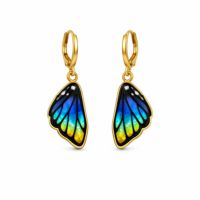 Resin Butterfly Wing Earrings