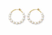 Beaded Hoop Earrings
