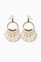 Macrame Hoop Earrings