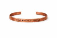 Stamped Copper Cuff Bracelet