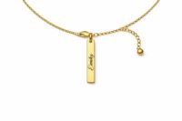 Engraved Vertical Name Necklace