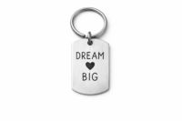 Stamped Aluminum Keychain Tag