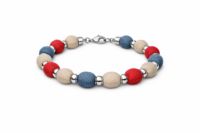 Upcycled Fabric Bead Bracelet