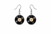 Upcycled Vinyl Record Earrings