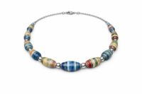 Upcycled Paper Bead Necklace