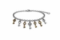 Upcycled Key Charm Bracelet