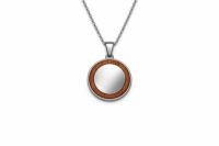 Wood-and-Metal Pendant Necklace