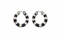 Fabric-Wrapped Hoop Earrings