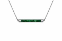 Resin-and-Metal Bar Necklace
