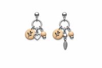 Clay-and-Metal Charm Earrings